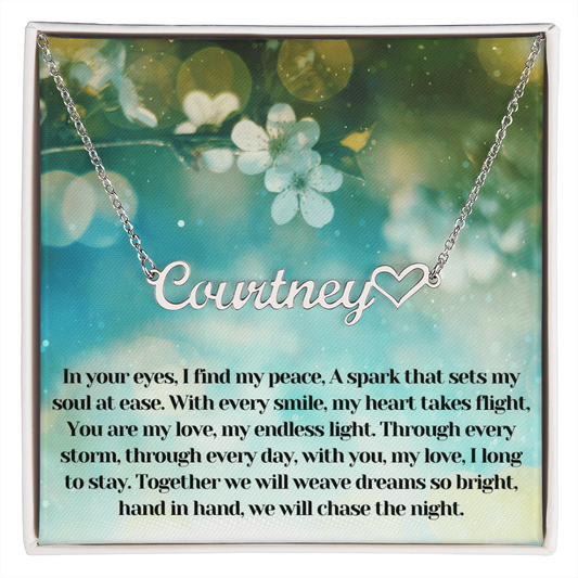 Heart Name Necklace 01