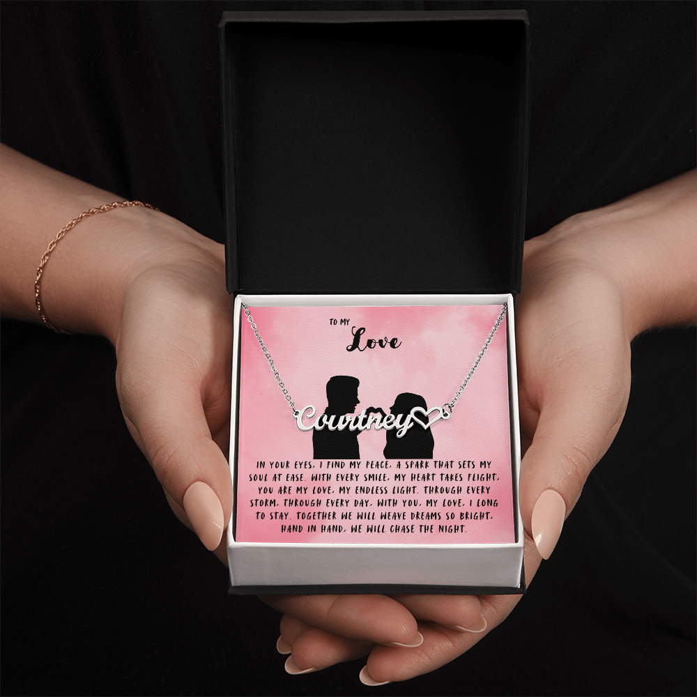 To My Love | Heart Name Necklace 06