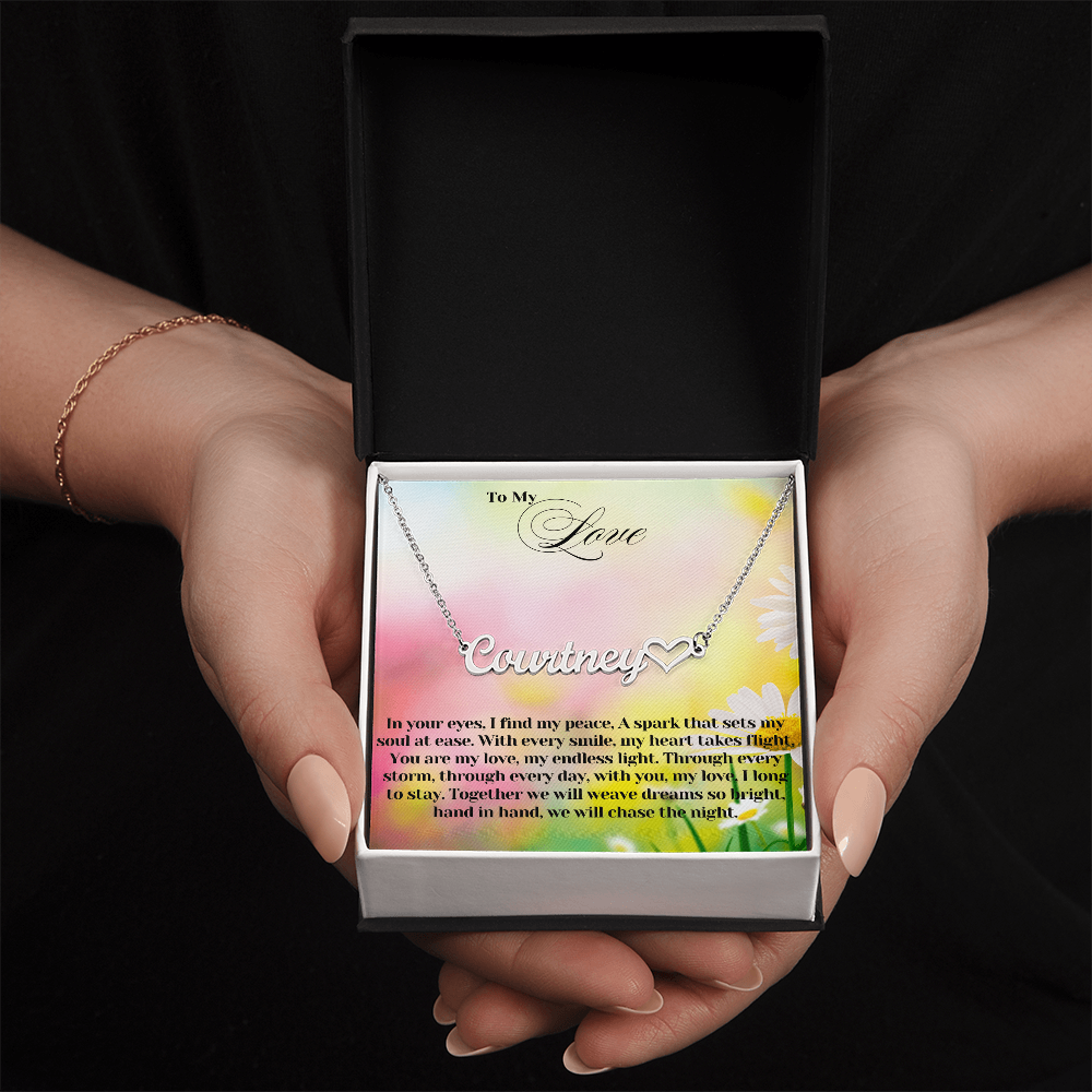 To My Love | Heart Name Necklace 08