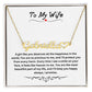 To My Wife | Heart Name Necklace 05
