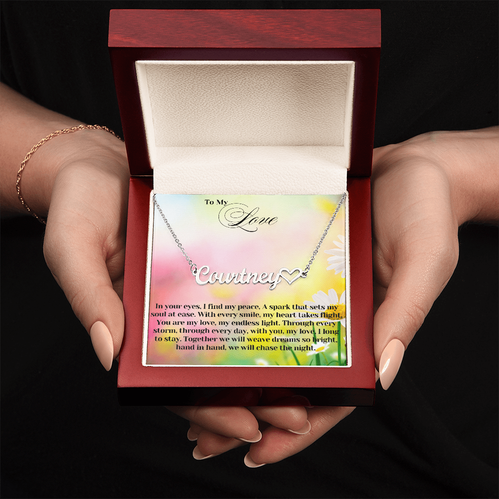 To My Love | Heart Name Necklace 08