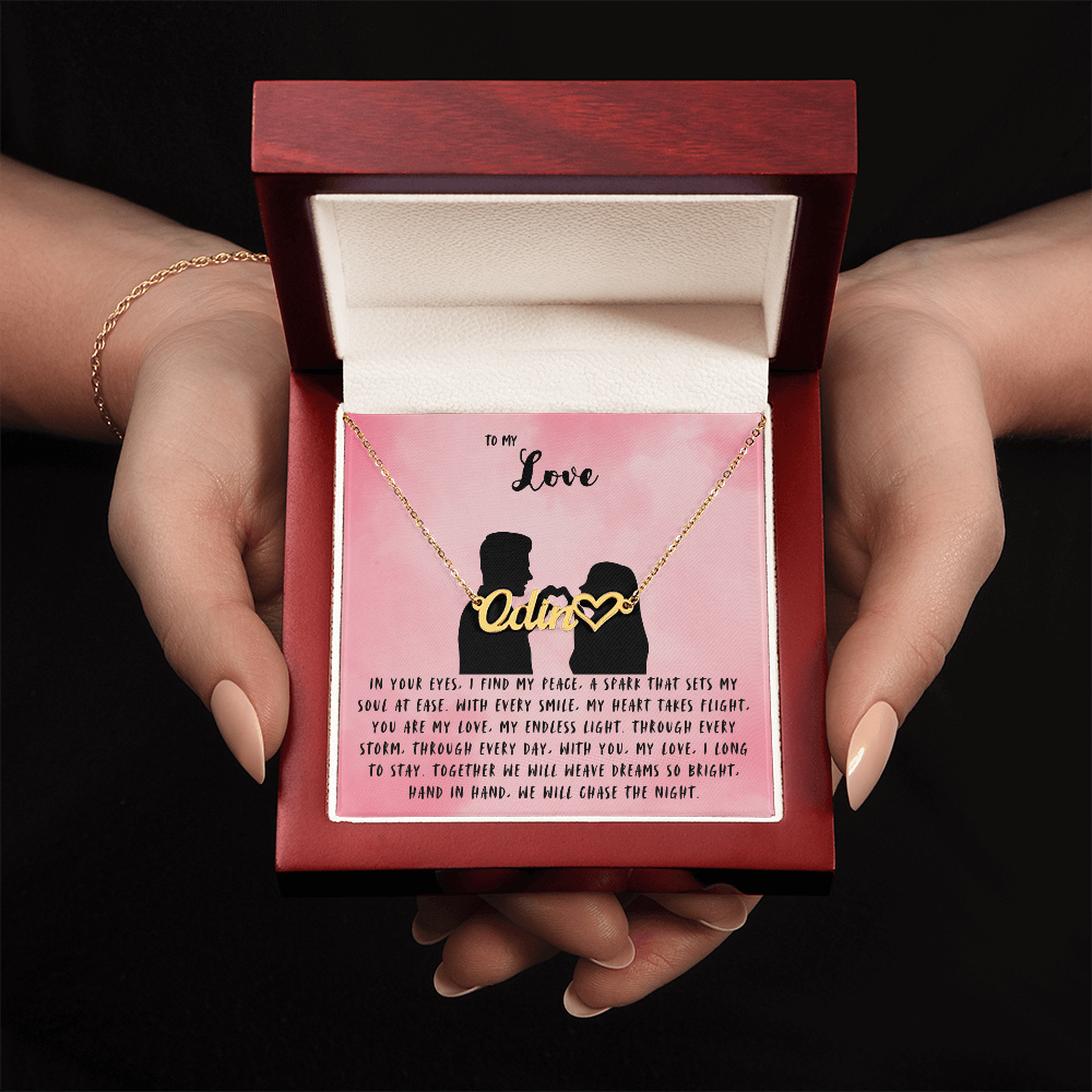 To My Love | Heart Name Necklace 06