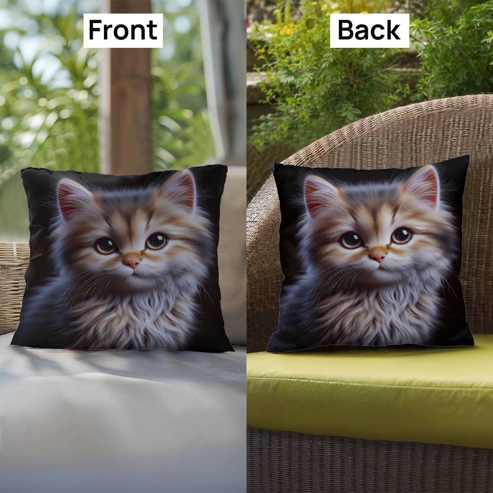 Cat Face | Indoor/Outdoor Pillow 03
