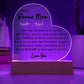 To My Bonus Mom | Acrylic Heart Plaque 03