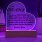 To My One & Only | Acrylic Heart Plaque 04