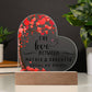 The Love Between mother & Daughter | Acrylic Heart Plaque 01