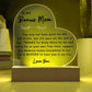 To My Bonus Mom | Acrylic Heart Plaque 03