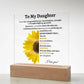 To My Daughter | Square Acrylic Plaque 03