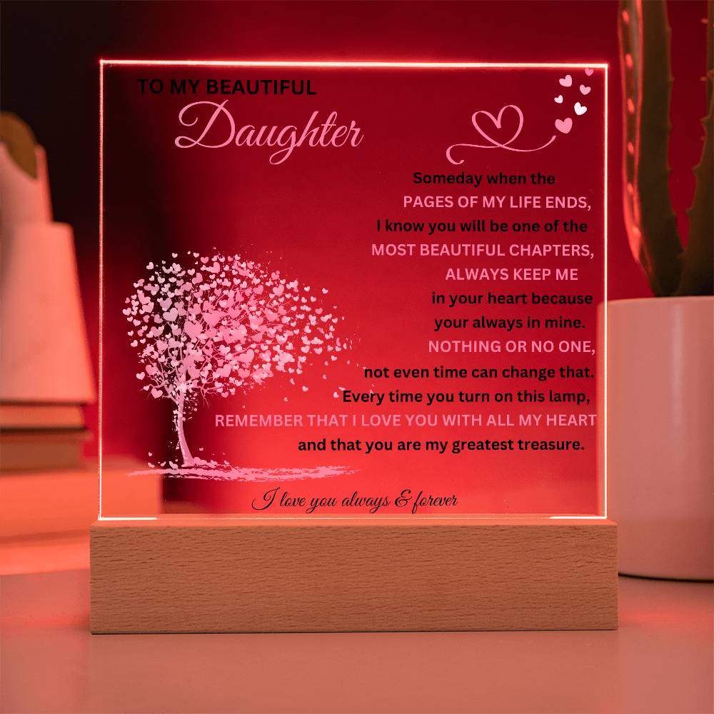 To My Beautiful Daughter | Acrylic Plaque 02