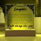 To My Beautiful Daughter | Square Acrylic Plaque 01
